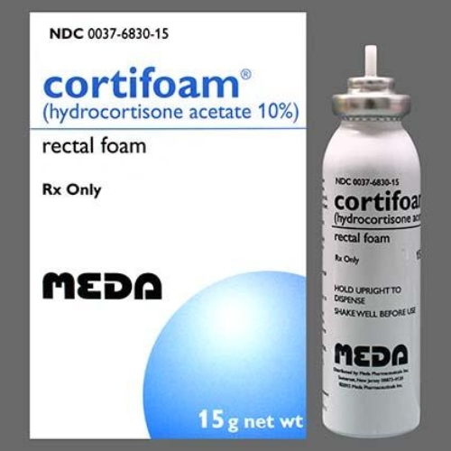Hydrocortisone rectal foam